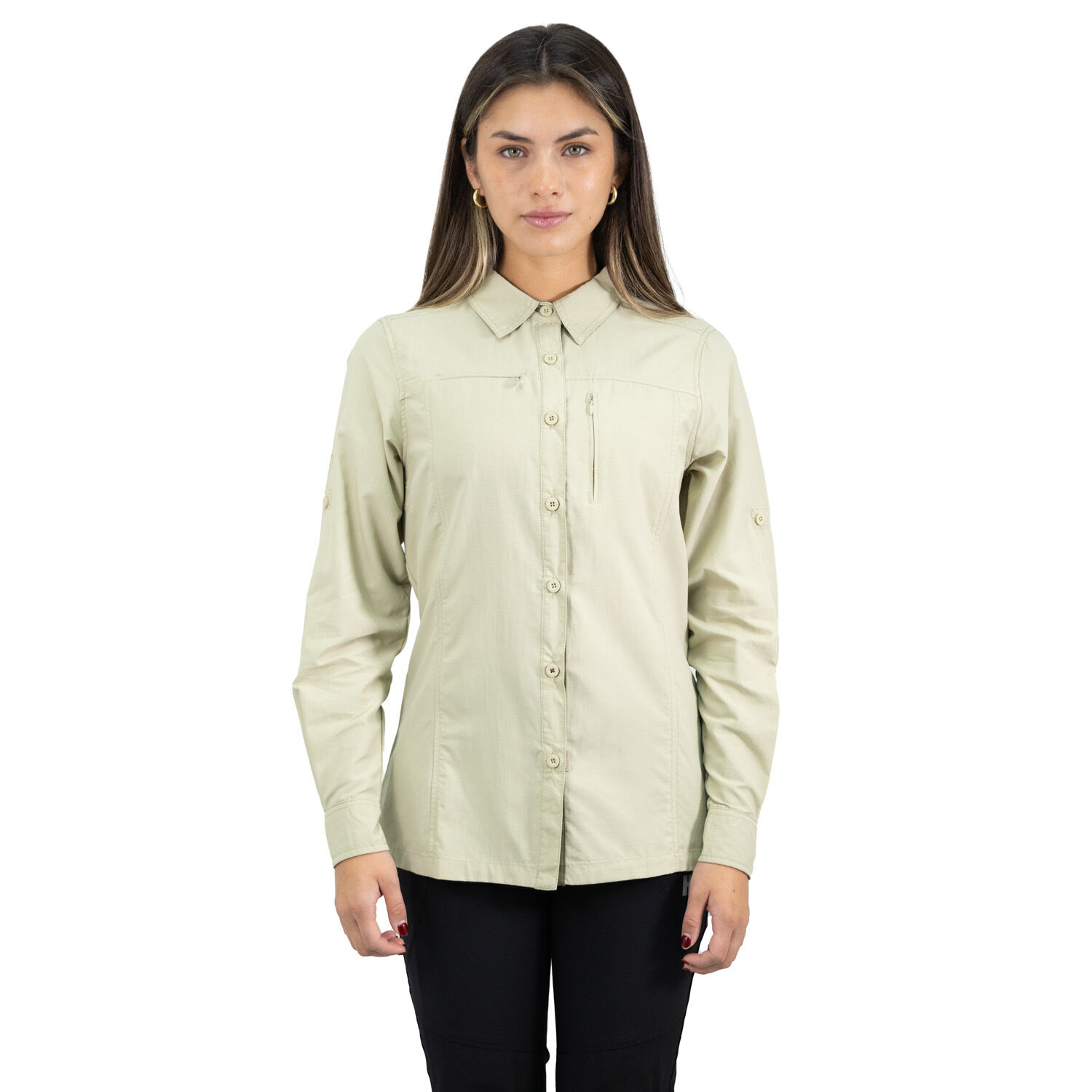 Camisa Hw Arizona Mujer Beige image number 0.0