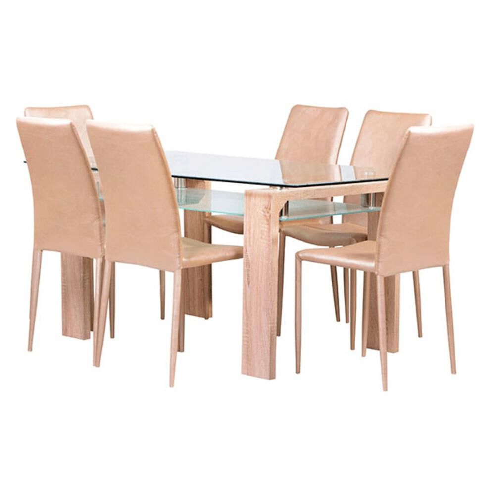 Juego De Comedor Decomuebles Omega / 6 Sillas image number 2.0