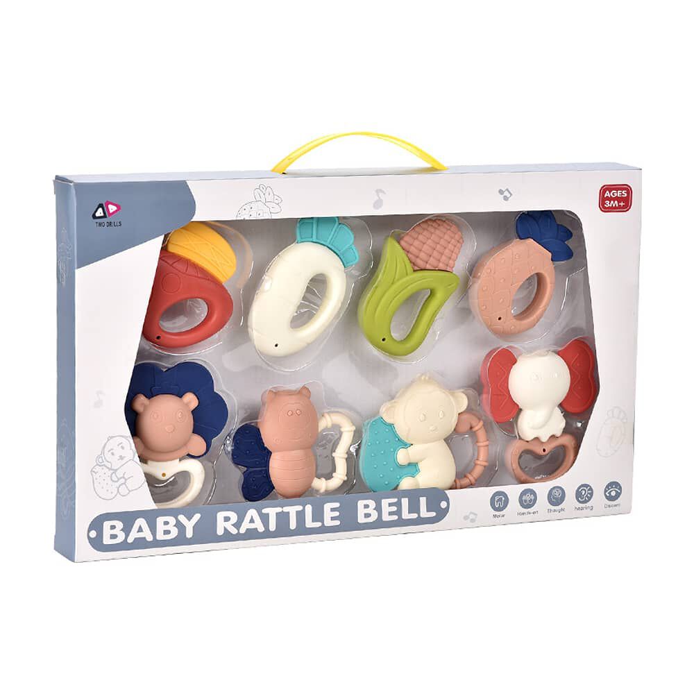 Mordedor De Silicona Rasca Enc&iacute;as Primero Diente Beb&eacute; Pack8 image number 0.0