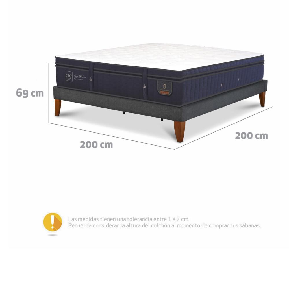 Cama Europea Cic Ce Box Super Premium / Super King / Base Normal image number 4.0