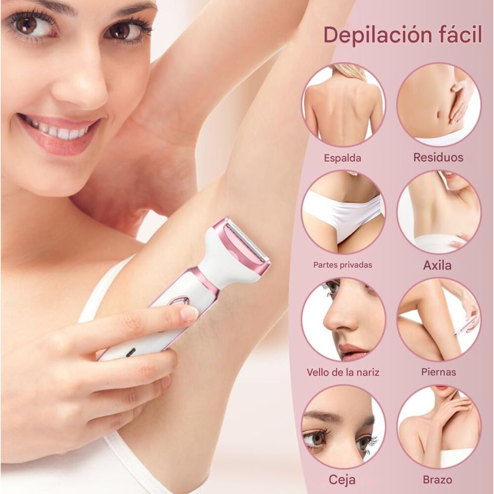 Recortadora 4 En 1 Recargable &ndash; Bikini, Nariz Y Cejas image number 6.0