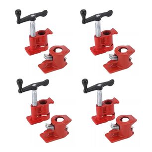 Set 4 Prensas Sargento De Tubo 3/4 No Incluido Ferreteria