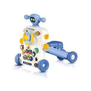 Andador Caminador Beb&eacute; Musical Multifuncional 3 En 1 Azul