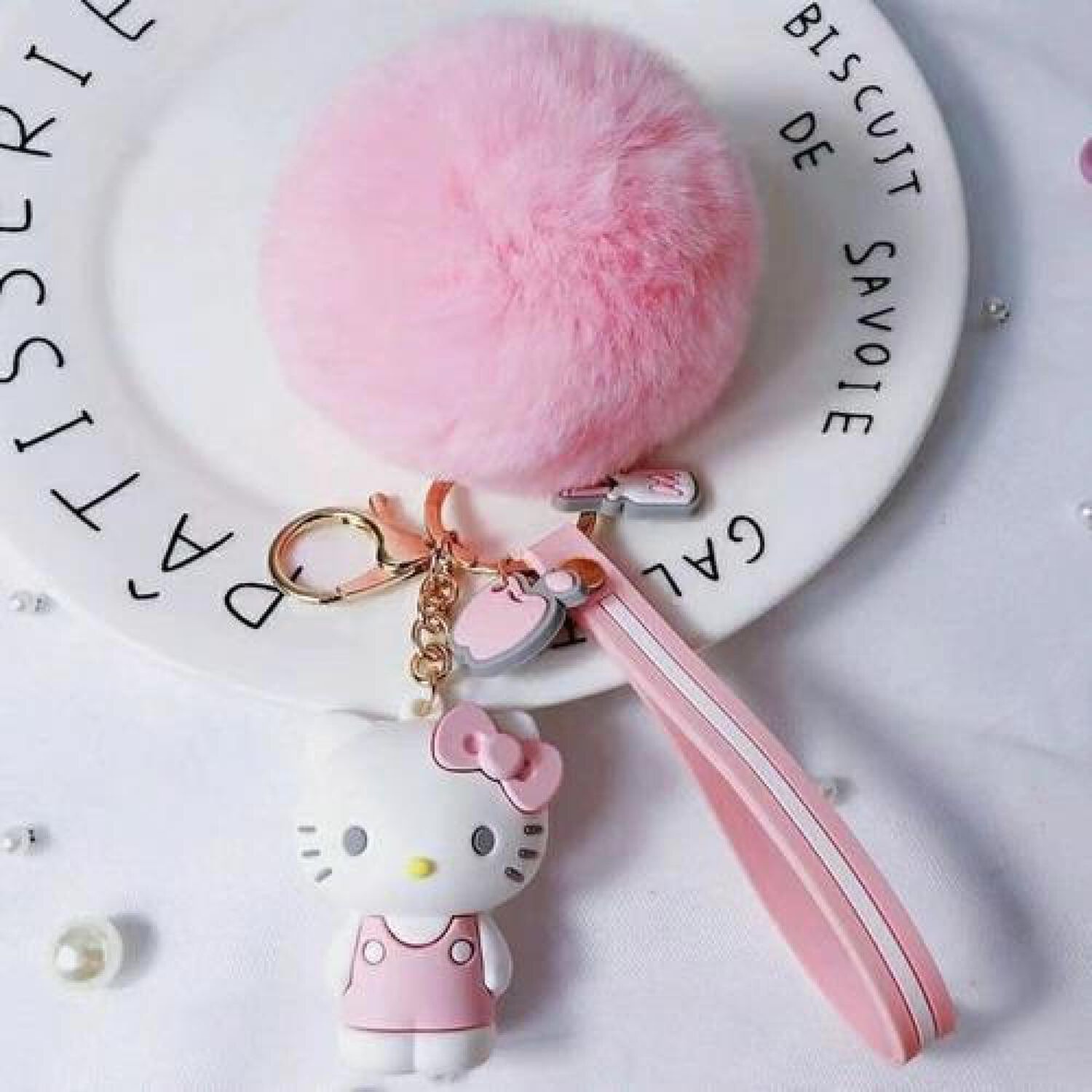 Llavero De Pompom Bebe Unicornio Kawaii image number 2.0