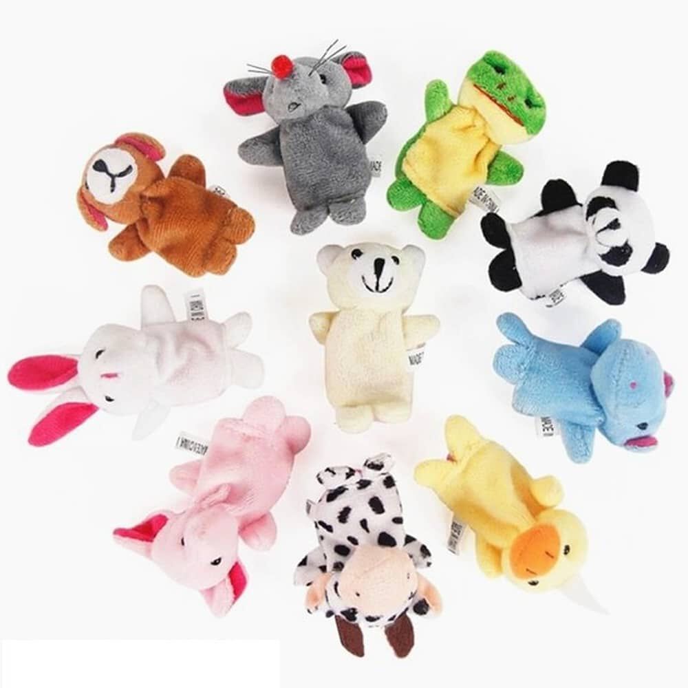 Set 10 Peluche Titeres De Deditos Animales Para Ni&ntilde;os image number 0.0