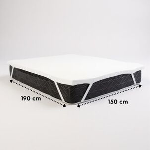 Sobre Colch&oacute;n Topper De Espuma Visco El&aacute;stica De 2 Plazas L190