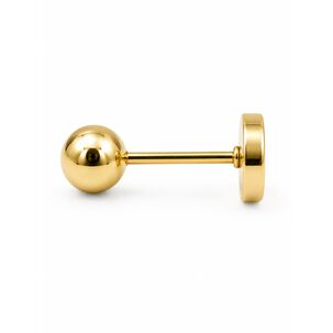 Aros Abridores Bolita 4.5mm N4 Oro14k Beb&eacute; Ni&ntilde;a Hipoalerg&eacute;nico Dorado