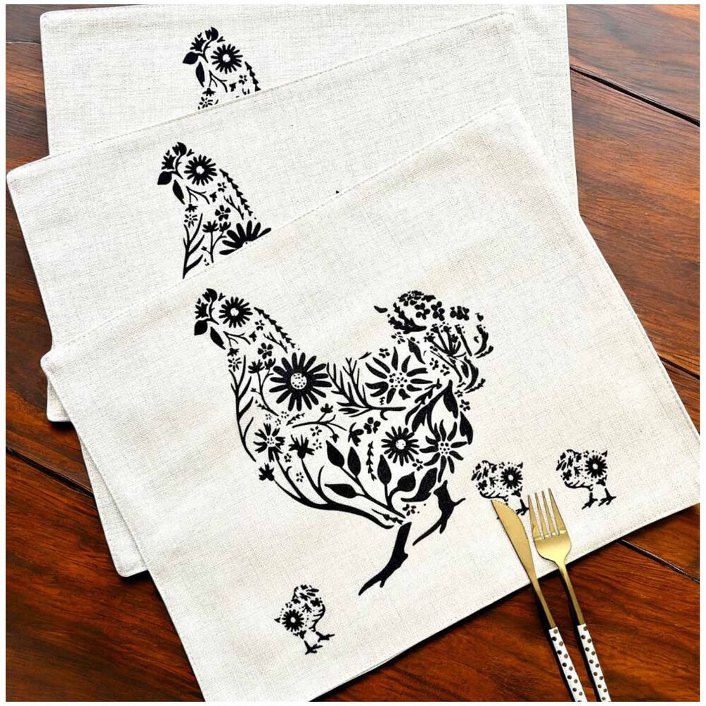 Set 6 Individuales 35x45 Tela Repelente Al Agua Y Antimanchas Mod11 image number 0.0