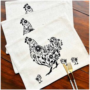 Set 6 Individuales 35x45 Tela Repelente Al Agua Y Antimanchas Mod11