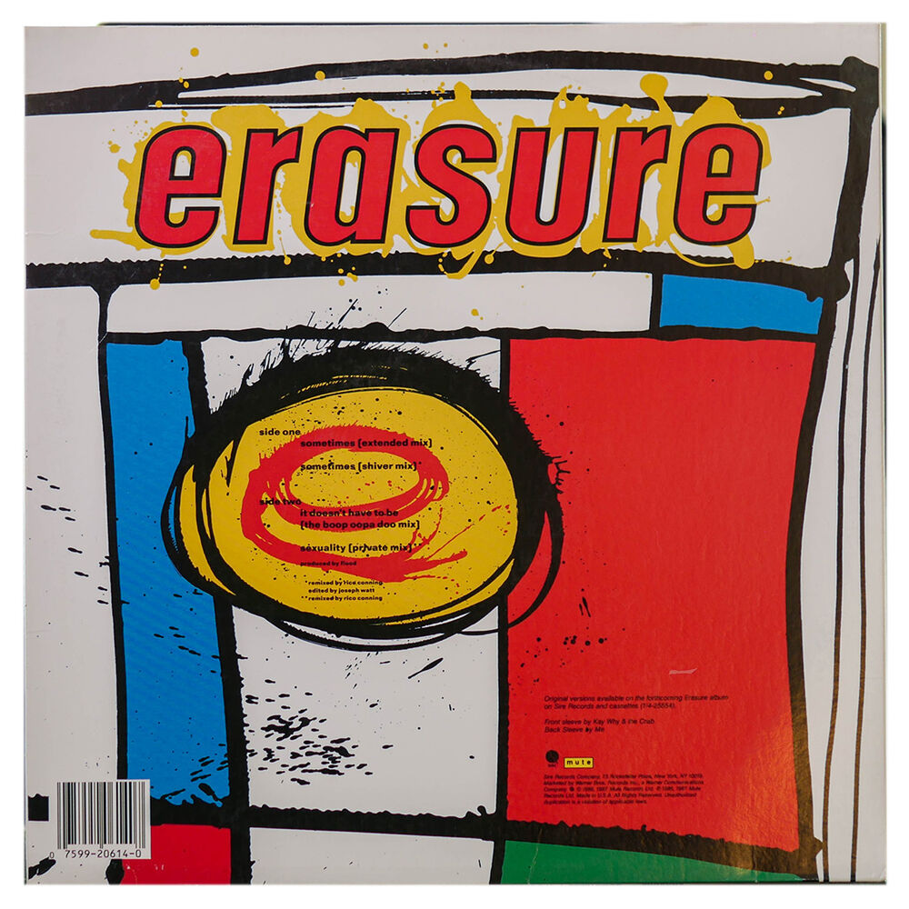 Erasure - Sometimes | 12" Maxi Single Usado image number 1.0