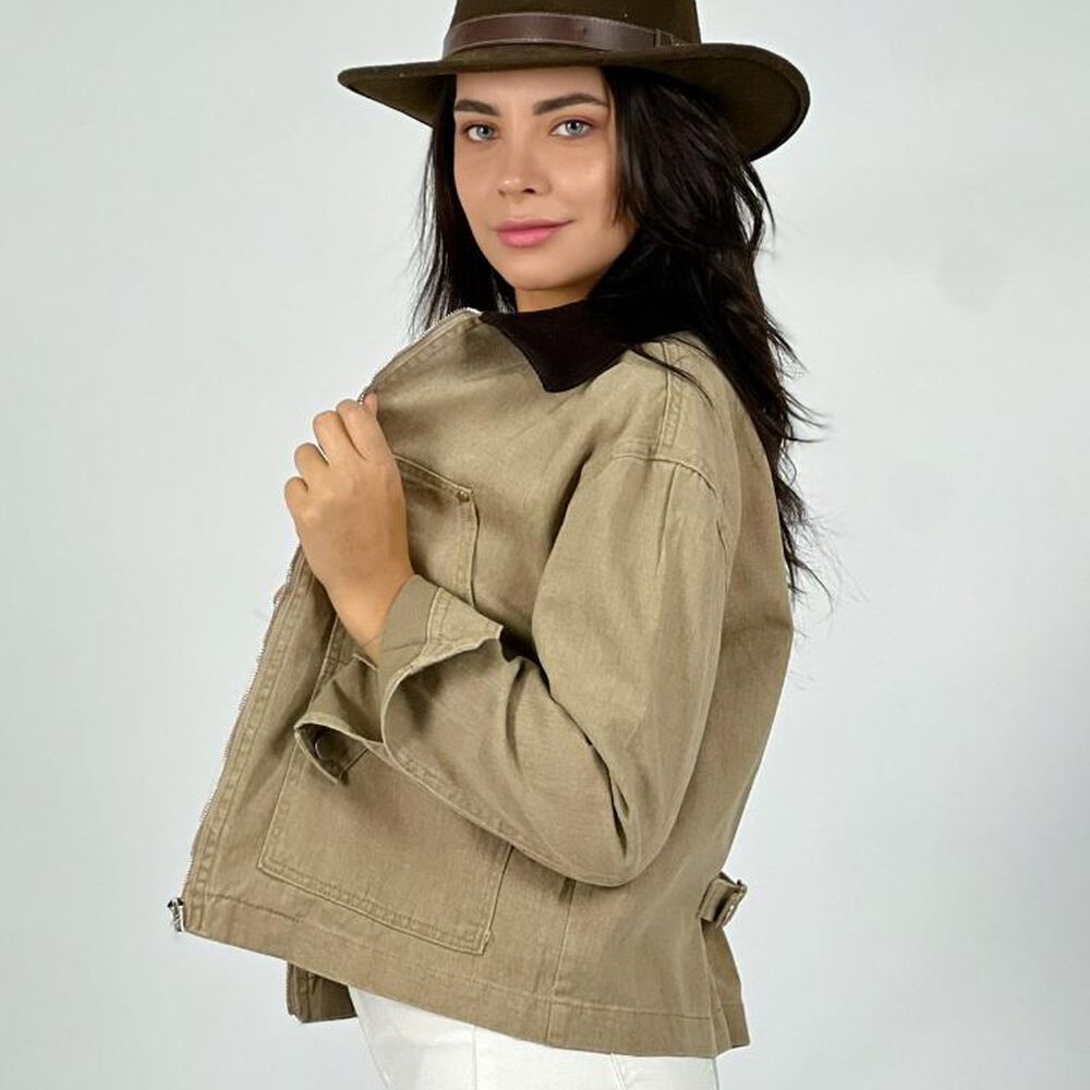 Chaqueta Mezclilla Cuello Cotel&eacute; image number 4.0