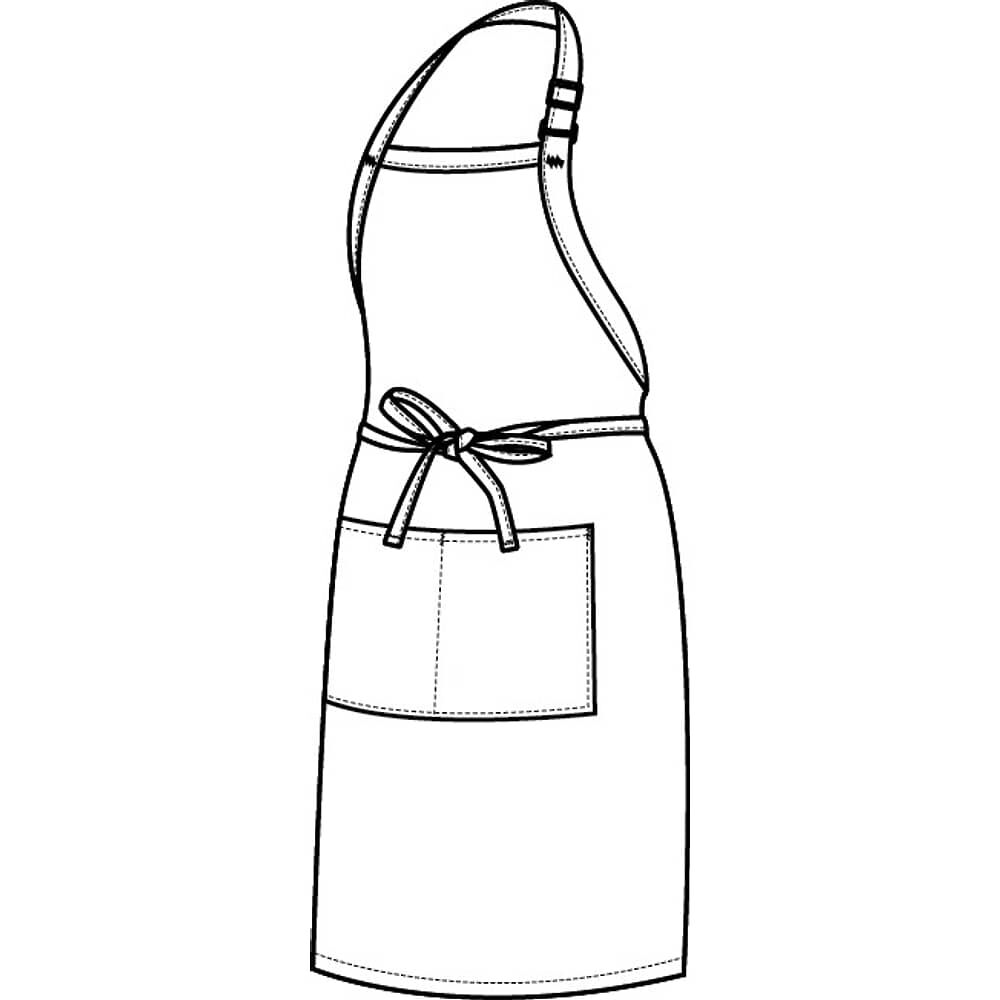 Pack X 4 Pecheras Blancas Chef Cocina image number 4.0