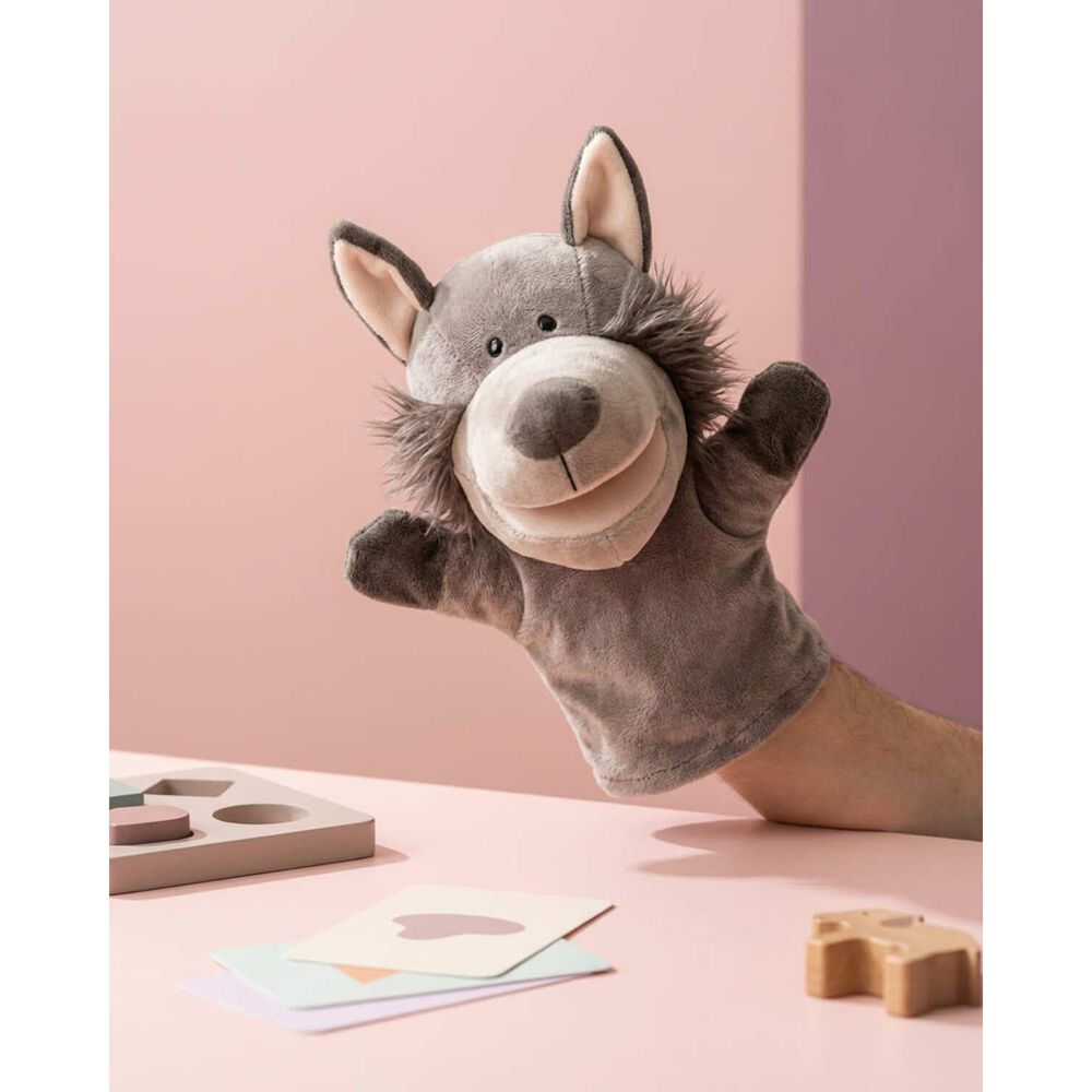 Peluche Titere Animal Zorro Vaca Leon Oveja Rana Lobo image number 10.0