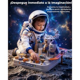 Juguete Didactico Ciudad Magica Astronauta Ni&ntilde;os Montessori
