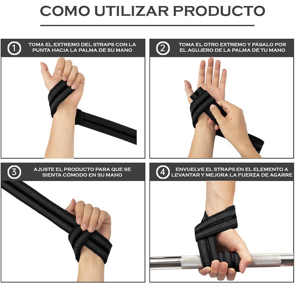 Straps Hoplon Negro Titanfit image number 5.0