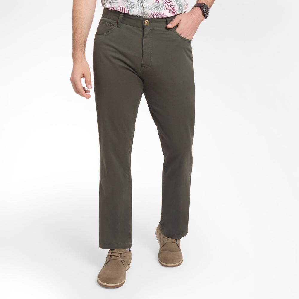 Pantal&oacute;n Liso Tiro Medio Regular Hombre Peroe image number 0.0