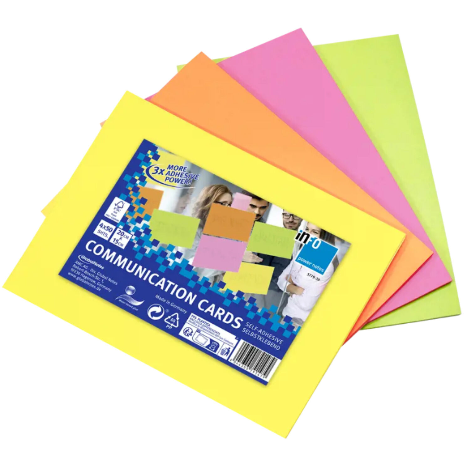 Pack 200 Notas Adhesivas Grandes 20x15cms Colores - Ps image number 0.0