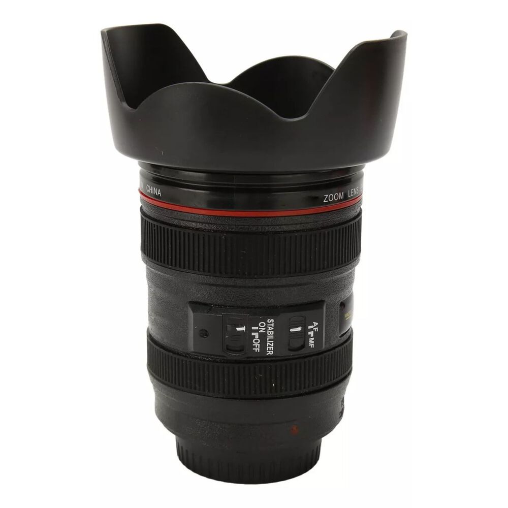 Tazon Mug 350ml Lente Camara Para Bebidas Calientes Con Tapa image number 1.0