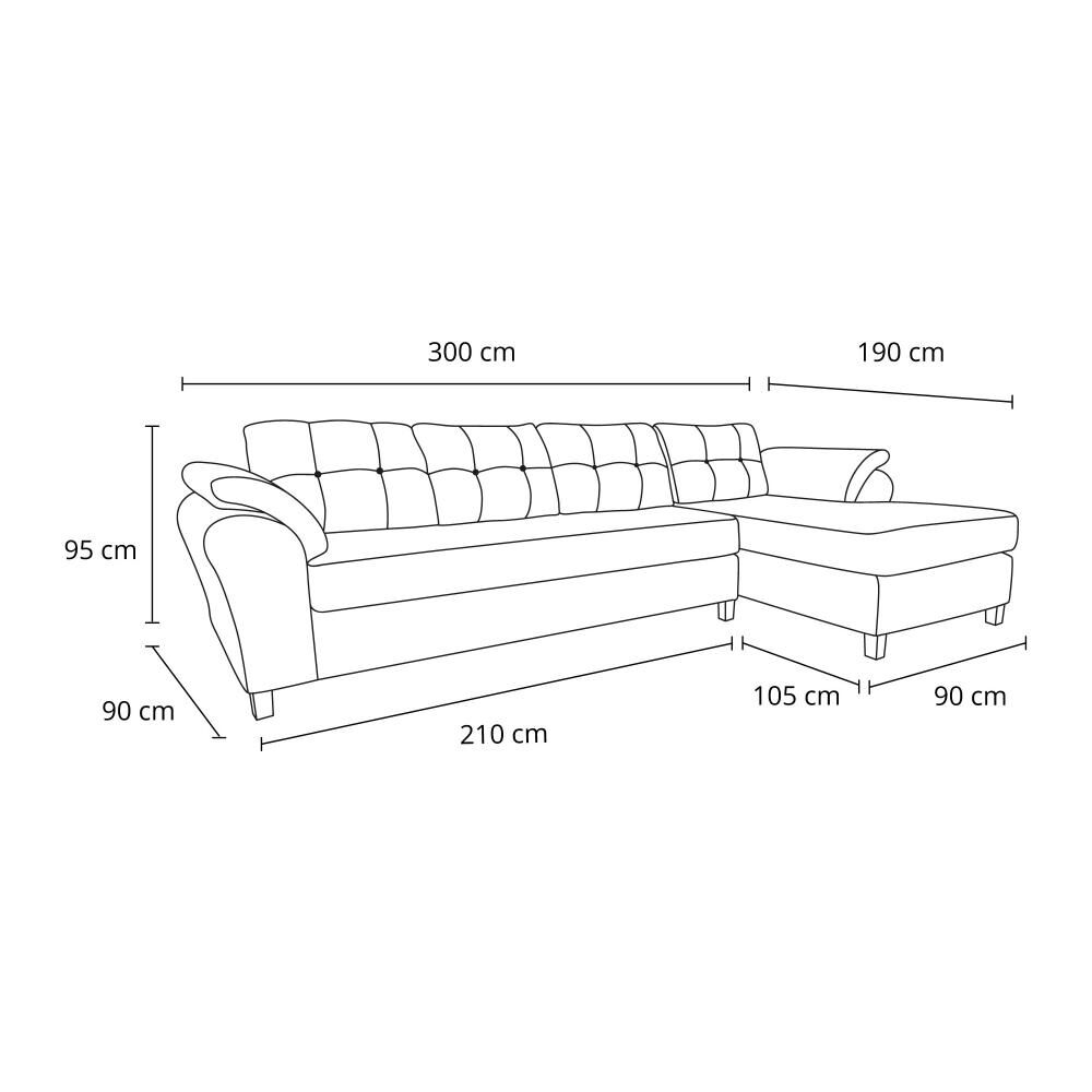 Sofá Seccional Derecho Living Factory Boston / 5 Cuerpos image number 7.0
