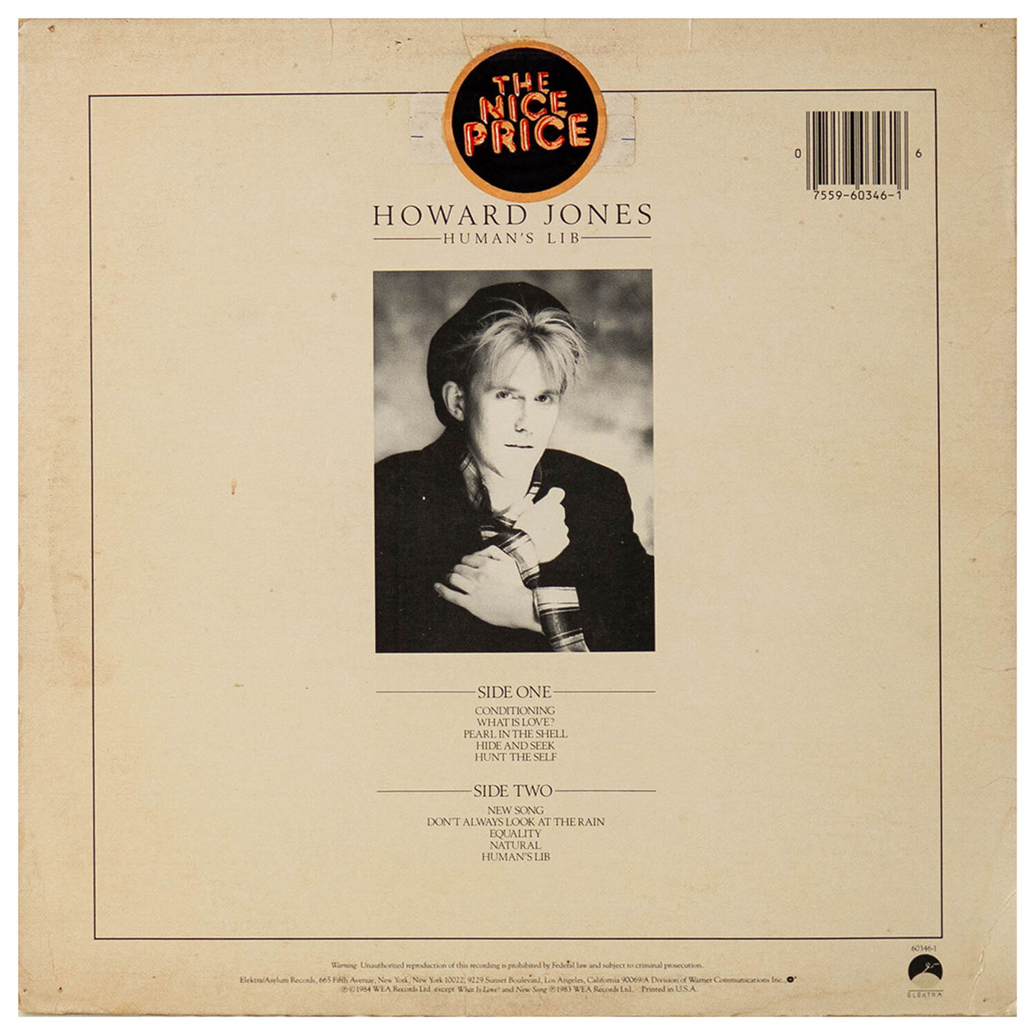 Howard Jones - Humans Lib | Vinilo Usado image number 1.0