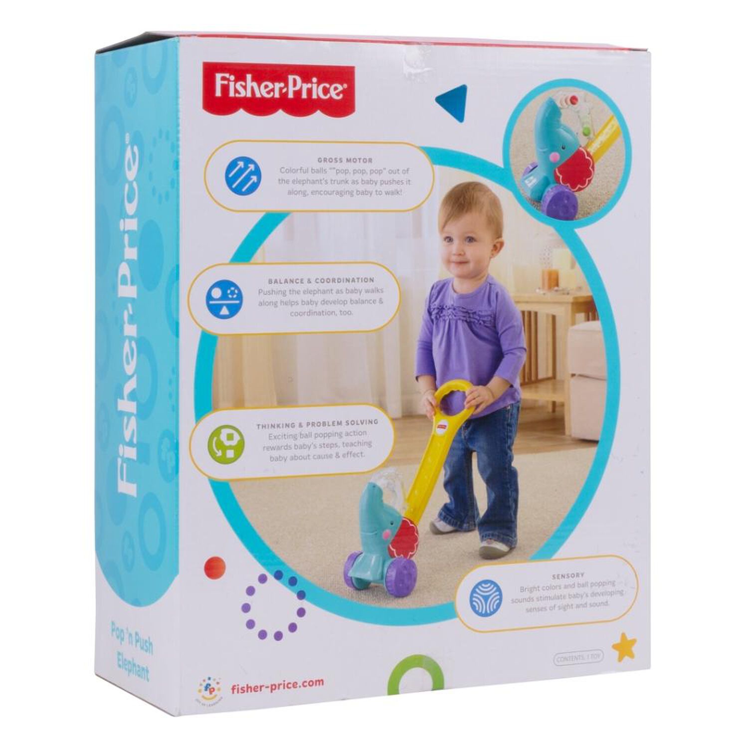 Peluche Didactico Fisher Price Elefante Camina Conmigo image number 3.0