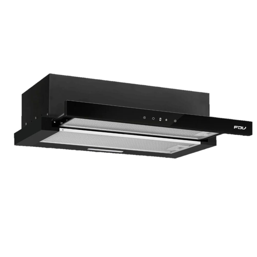 Campana City Black Bajo Mueble 60cm Fdv image number 0.0