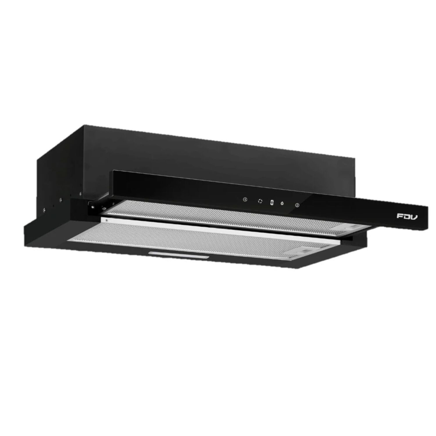 Campana City Black Bajo Mueble 60cm Fdv image number 0.0