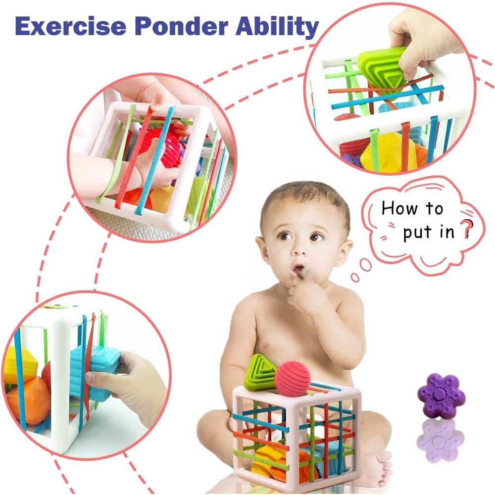 Juguete Didáctico Estimulación Temprana Cubo Sensorial Bebé Innybin image number 2.0