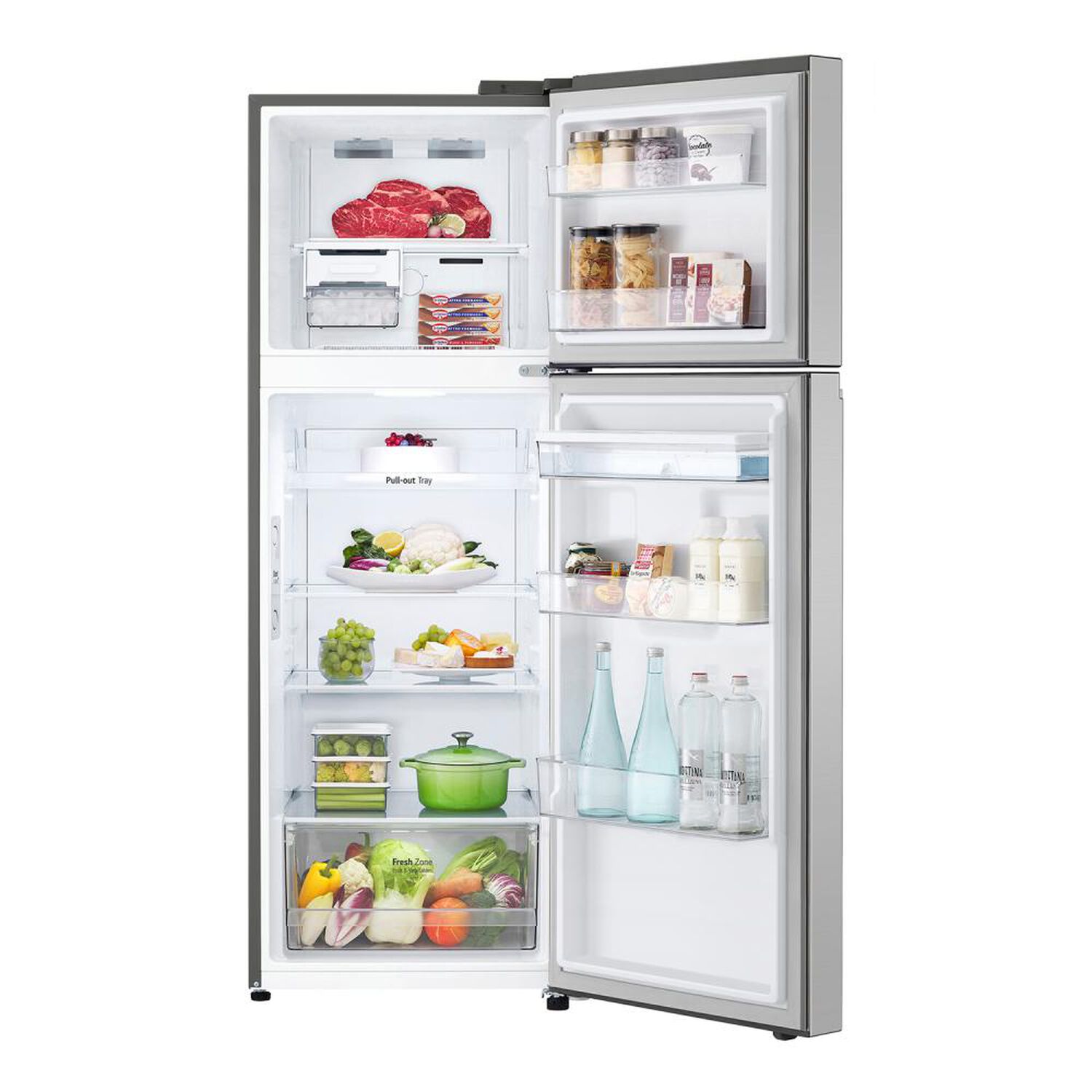 Refrigerador Top Freezer LG VT34WPP / No Frost / 334 Litros / E image number 3.0