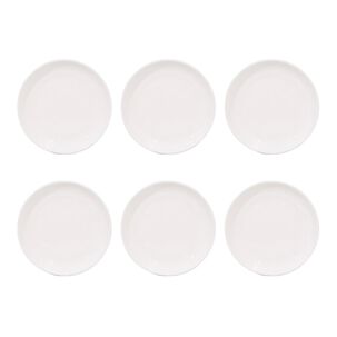 Set 6 Ensaladera Baja Redondo De 30.5cm Porcelana Blanca Hallen