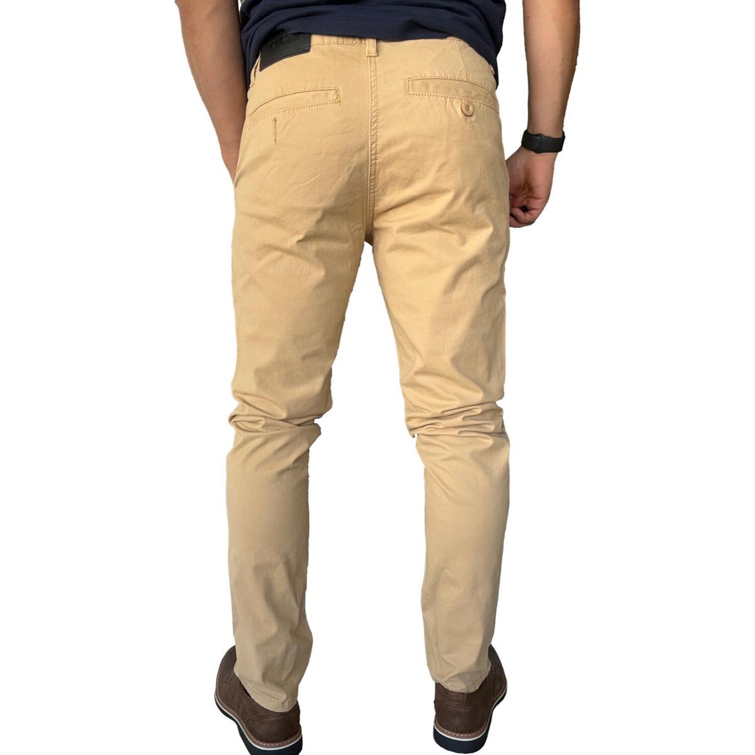 Pantal&oacute;n Elasticado Slim Fit Gabardina Hombre image number 16.0
