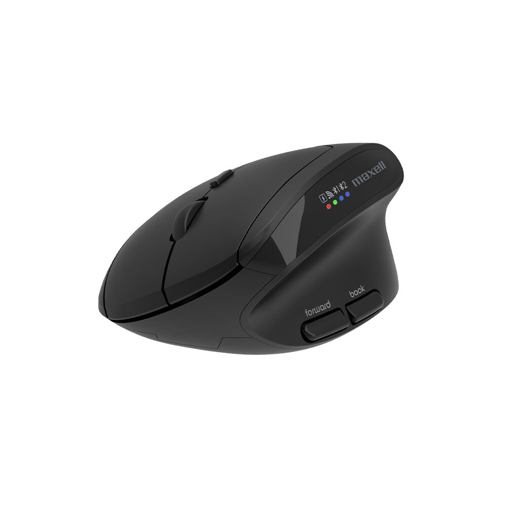 Mouse Vertical Bluetooth Ergon&oacute;mico Maxell 2400 Dpi Inal&aacute;mbrico Negro image number 0.0