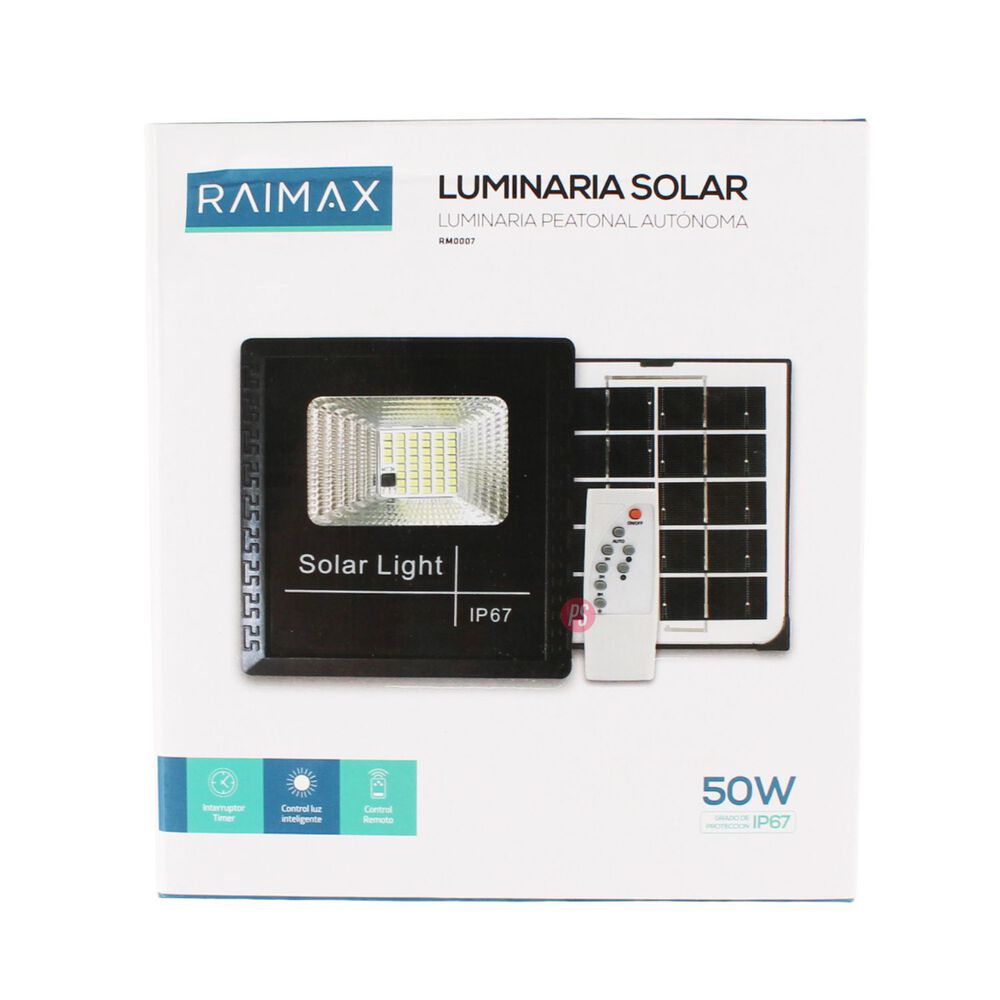 Reflector Solar Raimax 50w Led Ip67 Sensor Y Control - Ps image number 4.0