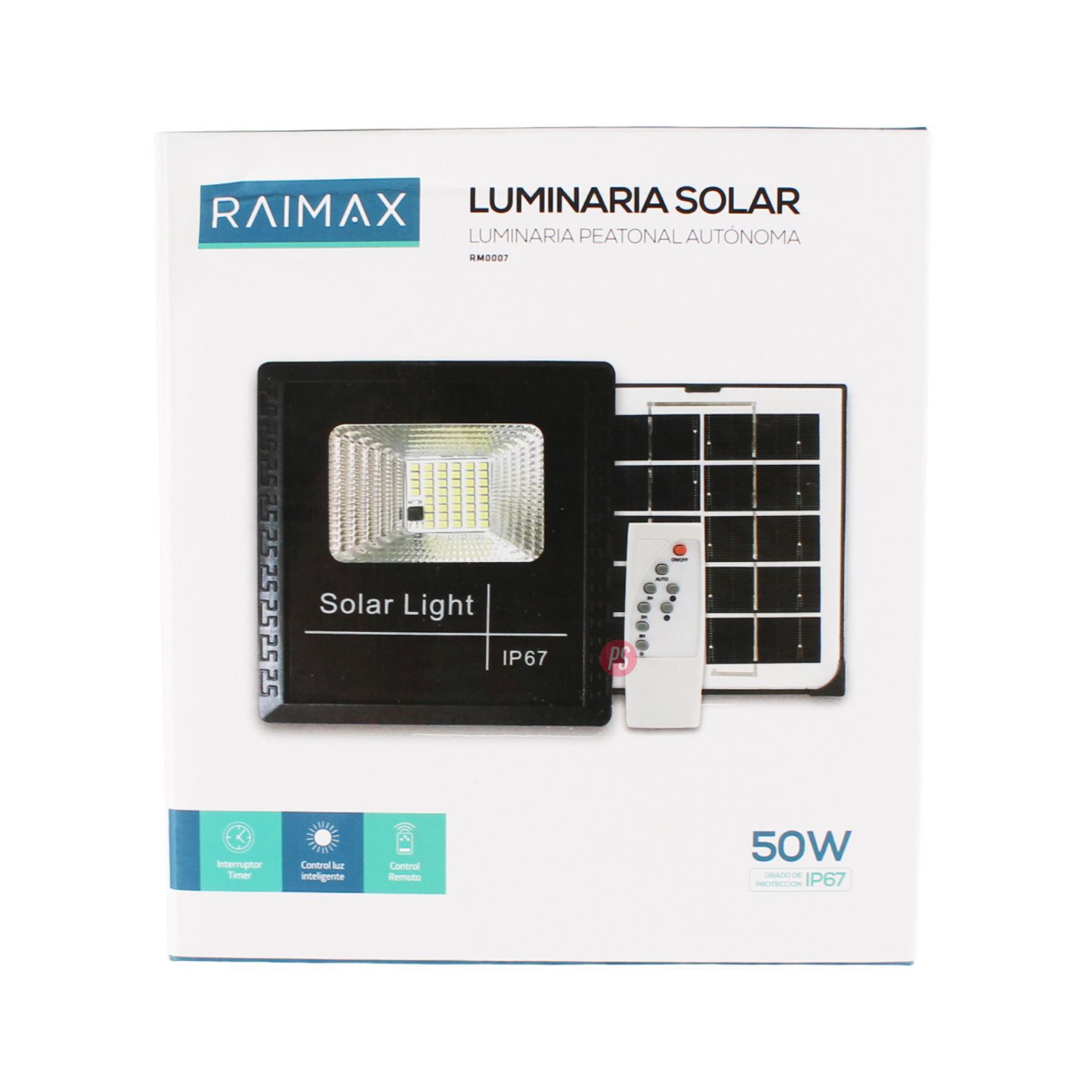 Reflector Solar Raimax 50w Led Ip67 Sensor Y Control - Ps image number 4.0