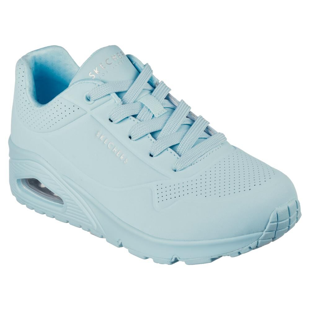 Zapatilla Urbana Mujer Skechers Uno - Stand On Air Celeste image number 0.0