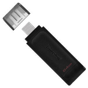 Pendrive Kingston 64GB DataTraveler 70 Flash USB TIPO-C