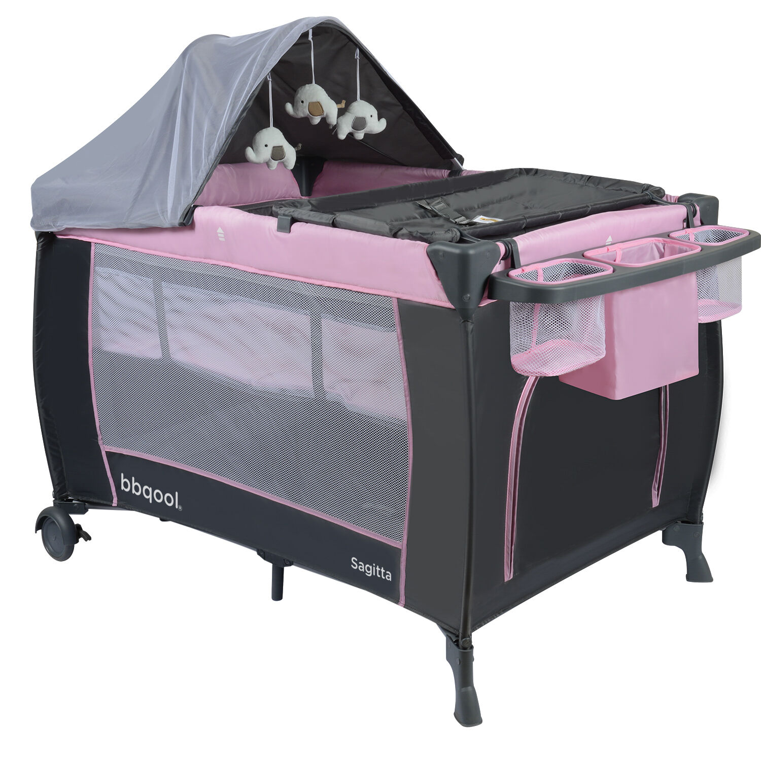 Cuna Playard Sagitta Pink image number 0.0