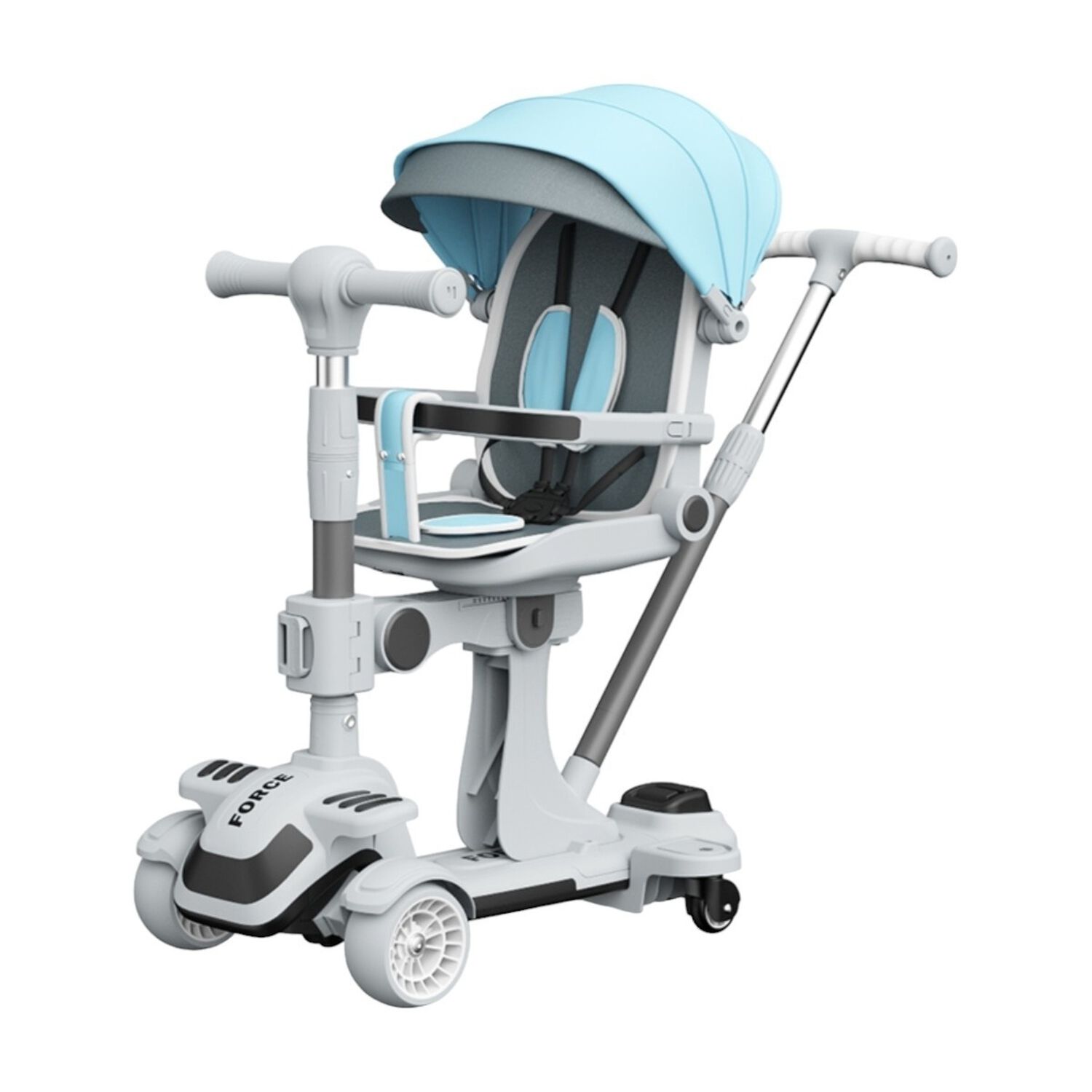 Triciclo Scooter 2 En 1 Lubabycas Azul Lubabycas image number 0.0