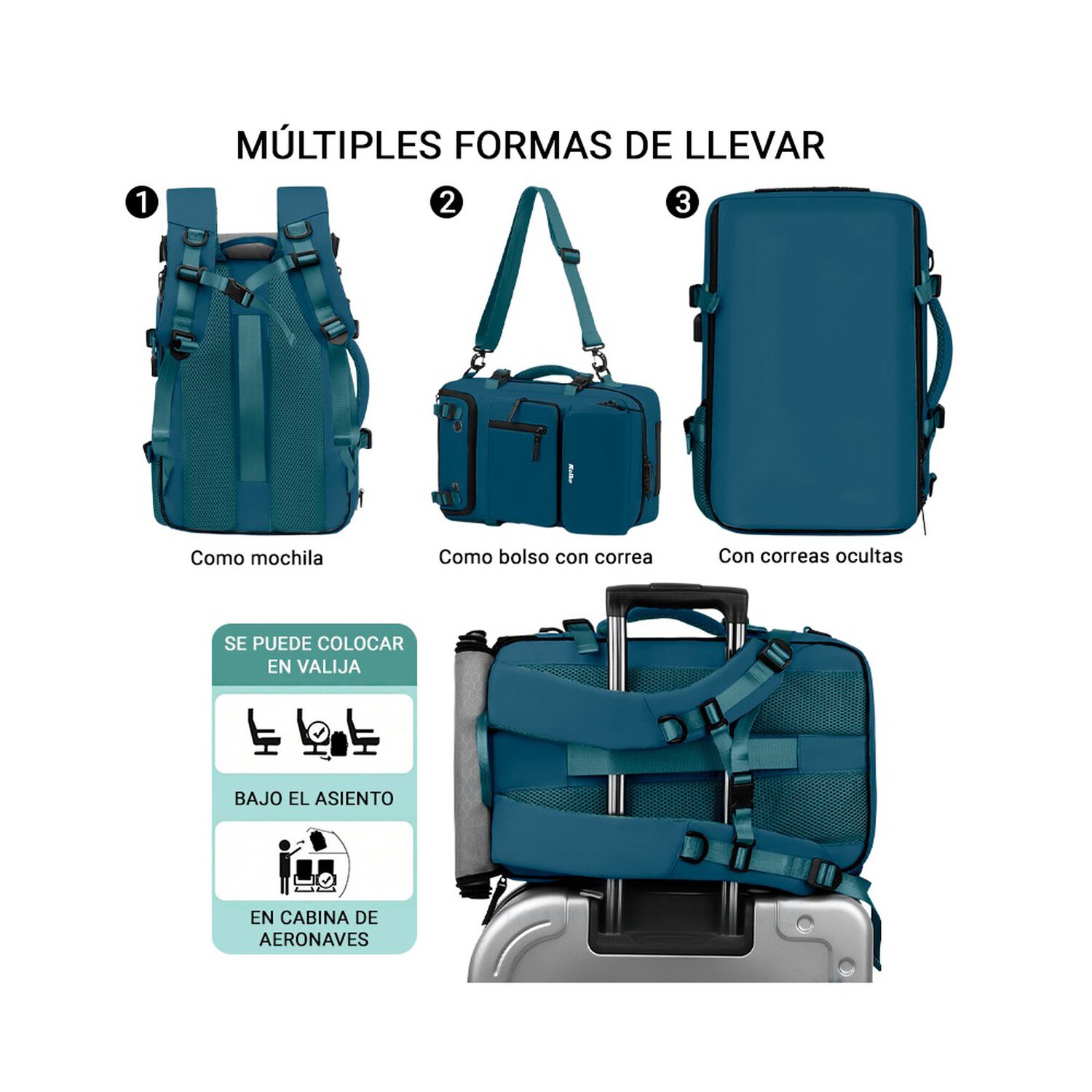 Mochila De Viaje Kolke Hikes 40 L Impermeable Multifuncional image number 25.0