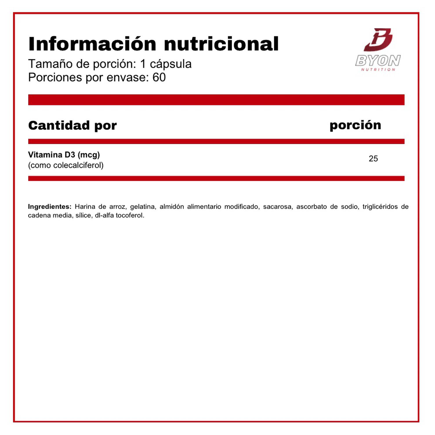 Vitamina D3 1000 Ui 60 C&aacute;psulas image number 1.0