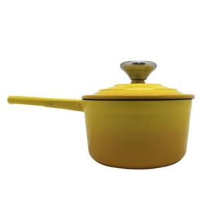Cacerola Hierro Fundido 16cm Amarilla Keep Antiadherente