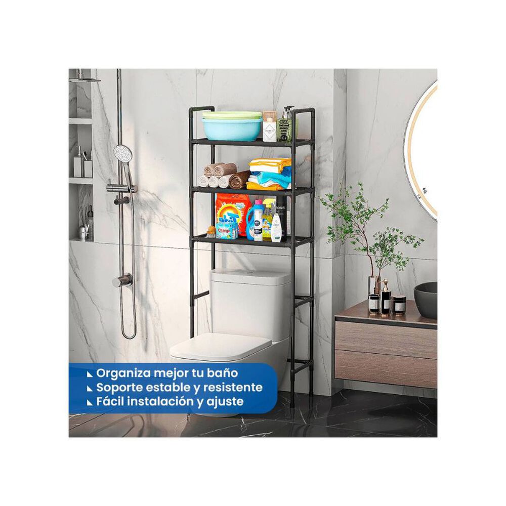Estante De Ba&ntilde;o Rack 3 Niveles Organizador Repisa image number 2.0