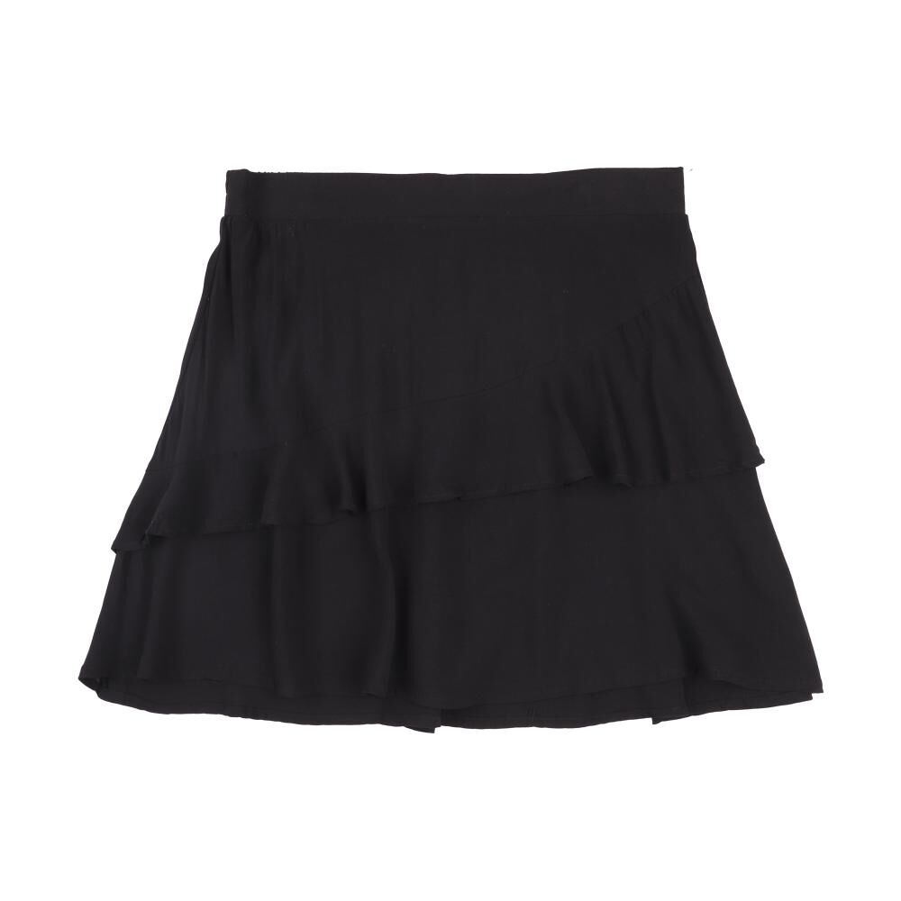 Falda Mini Con Vuelos Tiro Medio Regular Mujer Freedom image number 0.0