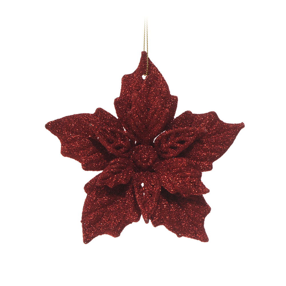 Adorno De Navidad Casaideal Flor Roja image number 0.0