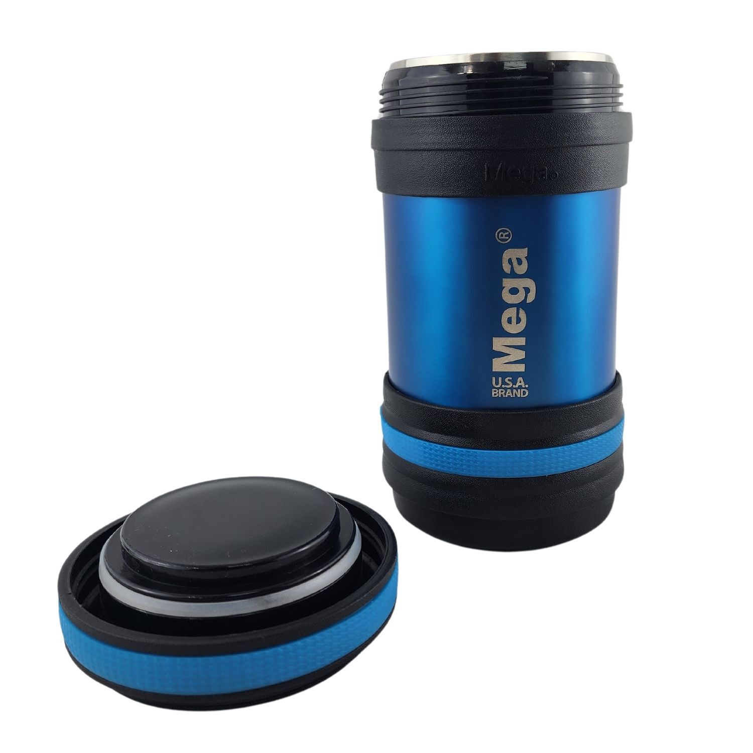 Termo Mega Maxx 400ml Comidas Metalico Acero Inoxidable Azul image number 3.0