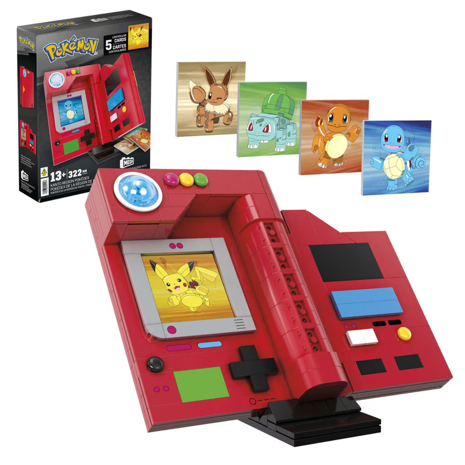 Pokedex Region Kanto Megablock 322 Piezas image number 0.0