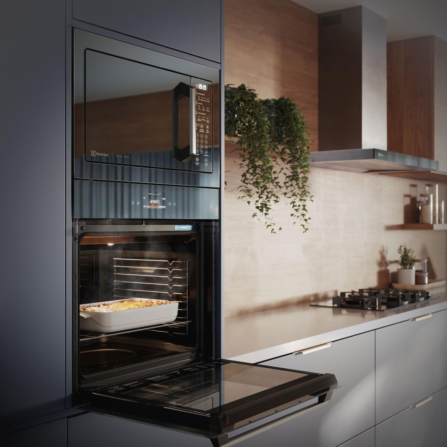Horno El&eacute;ctrico Empotrable 80l Funci&oacute;n Freidora Aire Y Wi-fi image number 6.0