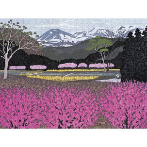 Rompecabeza Kazuyuki Ohtsu: Flowers In Village 500 Piezas