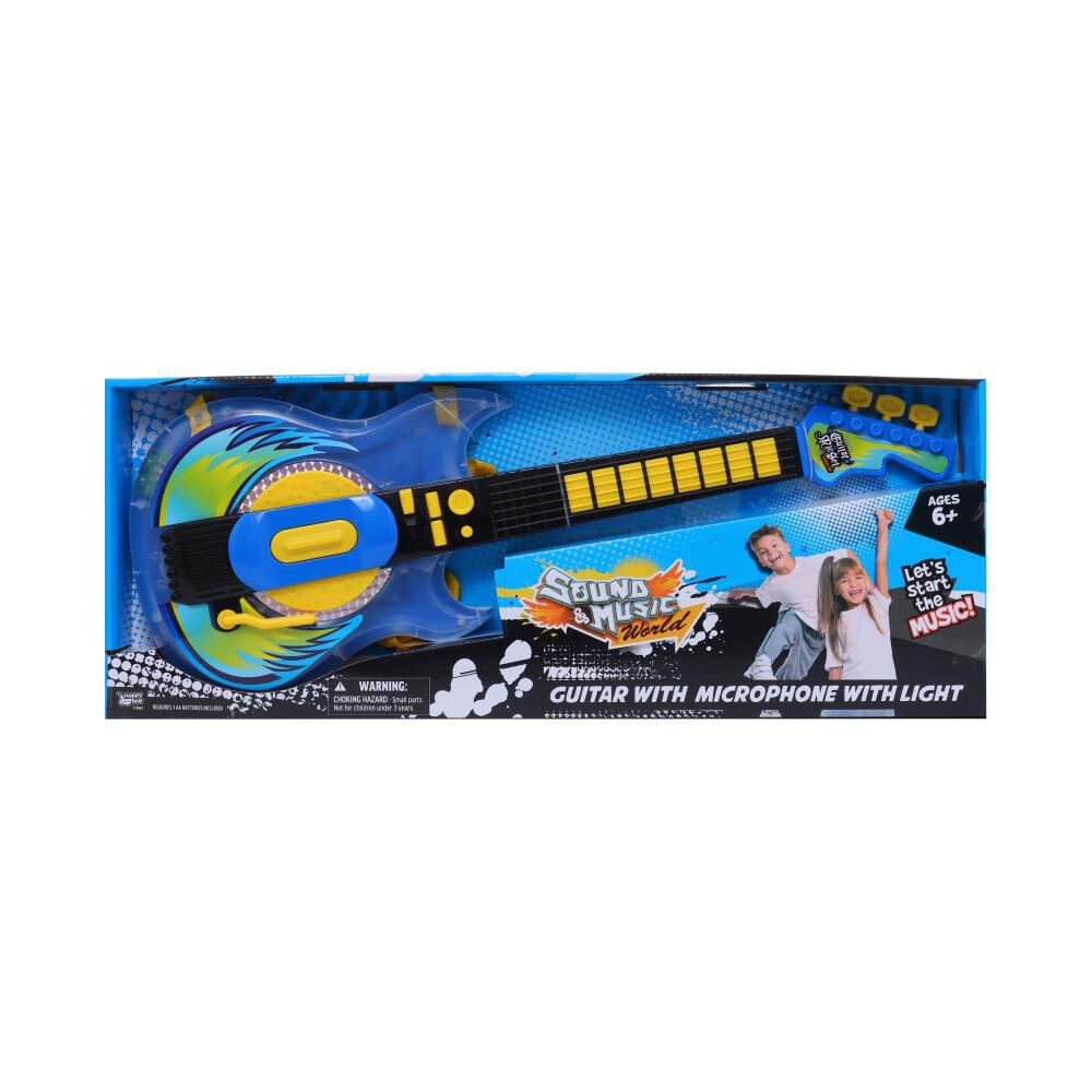 Guitarra Con Microfono Y Luces Happy Line image number 0.0