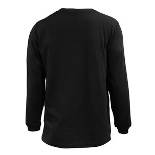 Polera Polo Negra Manga Larga Upf 35